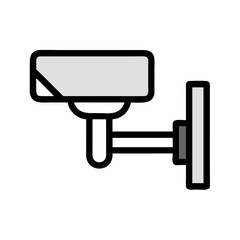Wall Mounted Surveillance Camera Icon Design