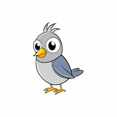 bird, cartoon, animal, vector, illustration, funny, duck, cute, beak, character, chicken, art, icon, blue, baby, fun, twitter, symbol, design, penguin, happy, tweet, nature, feather, drawing