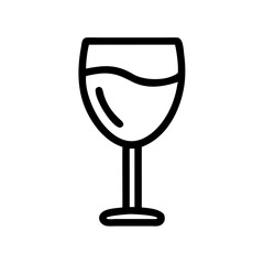 Wine Glass Beverage Icon Design