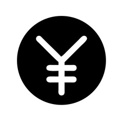 Yen Currency Coin Symbol Icon Design
