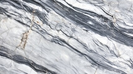 Obraz premium Smooth white marble texture with gray veins
