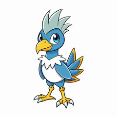 bird, cartoon, animal, vector, illustration, cute, funny, beak, icon, chicken, art, character, duck, wing, feather, happy, baby, fun, blue, nature, twitter, drawing, tweet, parrot, symbol