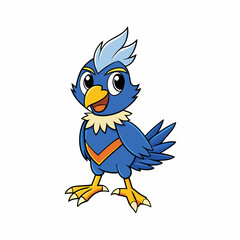 blue bird with a bird