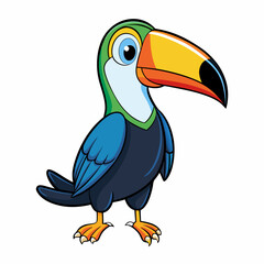toucan isolated on white
