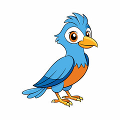 blue bird cartoon