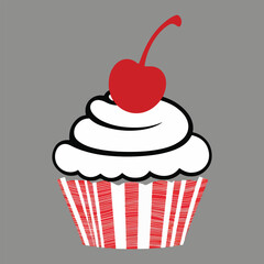 Cherry Vector Designs for National Cherry Day | Fun Cherry Icons, Playful Fruit Illustrations, and Solid Color Art for Cards, T-shirts, and Holiday Celebrations