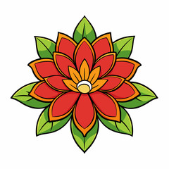 vector illustration of a flower