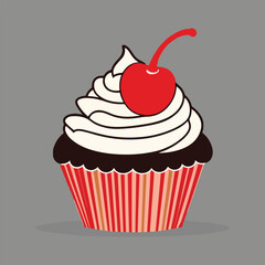 Cherry Vector Designs for National Cherry Day | Fun Cherry Icons, Playful Fruit Illustrations, and Solid Color Art for Cards, T-shirts, and Holiday Celebrations