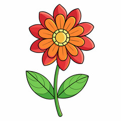 vector illustration of a flower