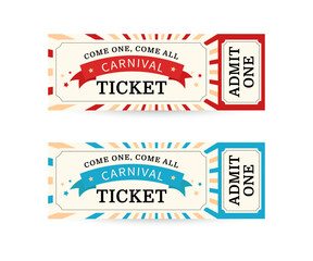 set of carnival tickets