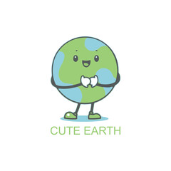 Cute earth logo
