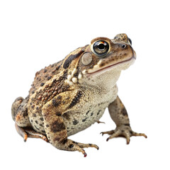 Single Western Toad Isolated on a Transparent Background