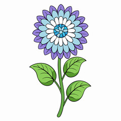 vector illustration of a flower