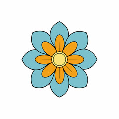 vector illustration of a flower