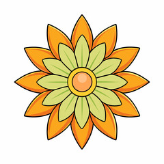 Fototapeta premium vector illustration of a flower
