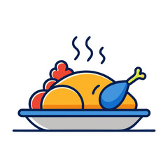 Illustration of food for thanksgiving
