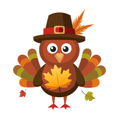 Vector illustration of a thanksgiving turkey
