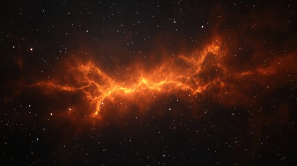 Fototapeta premium Galactic Nebula with Vibrant Cosmic Clouds