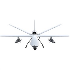 Military Drone with Front View. (1)