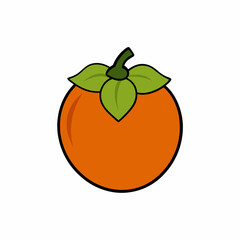 orange with leaves