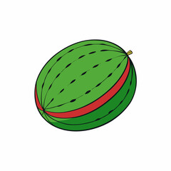 watermelon vector illustration