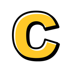  Letter C Initial Logo Design, Letter C Vector Template.