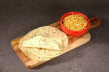 Moong Dal Pappad or Masala Pappad - Indian Desi Snack