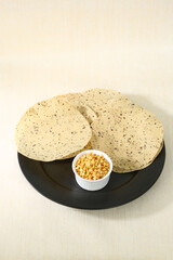 Moong Dal Pappad or Masala Pappad