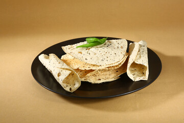 Moong Dal Pappad or Masala Pappad With Green Chili