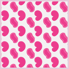Solid Pink Cupcake, Balloons, Heart, Flamingo & Ribbon Vector Designs for National Pink Day - Minimalist Style, Solid Colors, Flat Vector Illustration