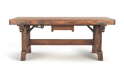 Rustic Wooden Workbench with Studio Shot. (4)