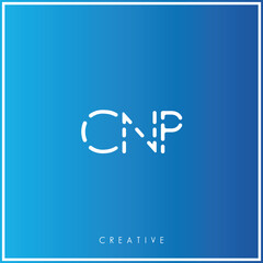 CNP Creative Minimal monogram and logo. Elegant leaves. Modern design. Premium Vector latter logo design. Creative Logo. Vector Illustration logo. letters Logo. Brand Identity Logo. Company Logo.