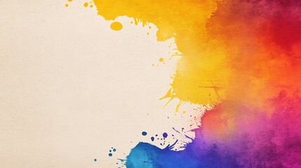 Obraz premium Colorful Watercolor Splashes Background.