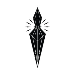 crystal dagger with elemental glow