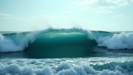 Rolling Ocean Waves &ndash; Power of Nature Concept