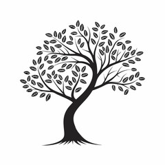 Fototapeta premium DNA Strand Branch Tree Silhouette