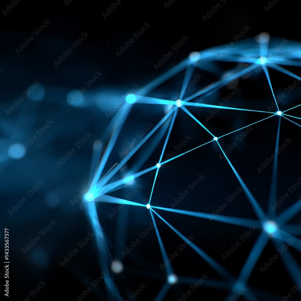 Poster Abstract Blue Network: A Visual Representation of Connectivity and Technological Advancement in Dark Space