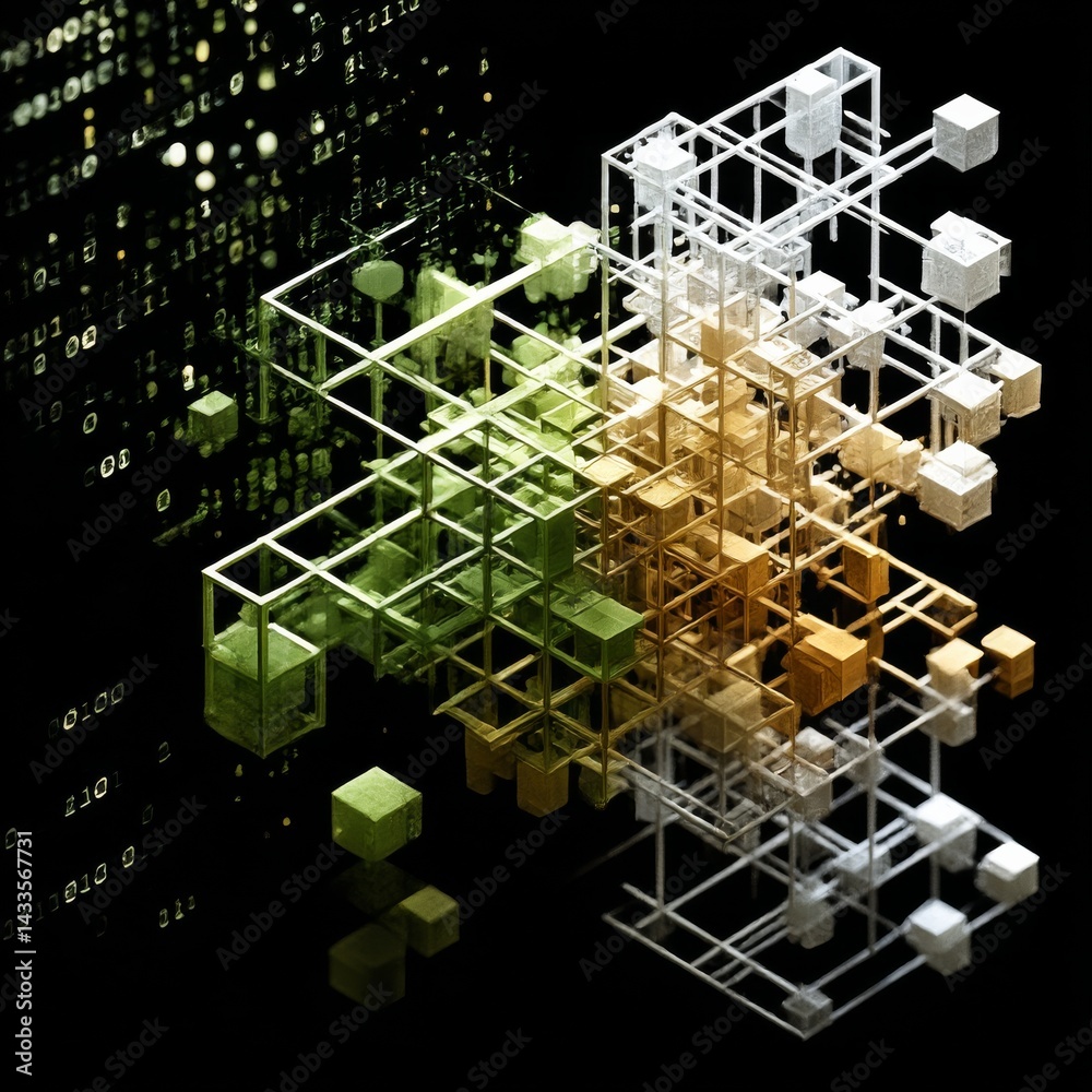 Poster Abstract Data Structure: Green, Gold, and White Cubes in a Binary Code Matrix 