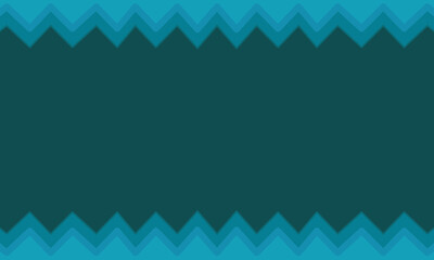 turquoise gradient wave vector with blank area on turquoise horizontal background