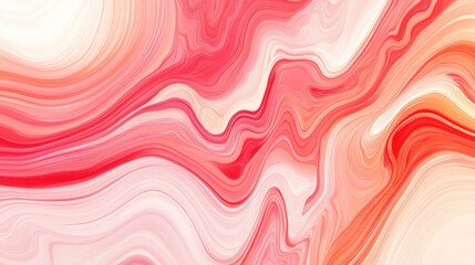 Obraz premium Abstract fluid art, showcasing a dynamic interplay of rosy hues.