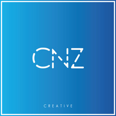 CNZ Creative Minimal monogram and logo. Elegant leaves. Modern design. Premium Vector latter logo design. Creative Logo. Vector Illustration logo. letters Logo. Brand Identity Logo. Company Logo.