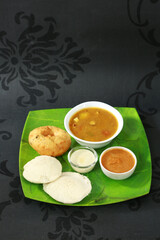 Sambar Vada with Idli Sambar