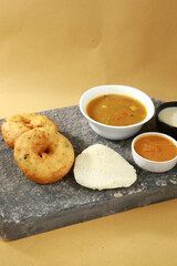 Sambar Vada with Idli Sambar