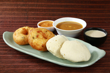 Sambar Vada with Idli Sambar