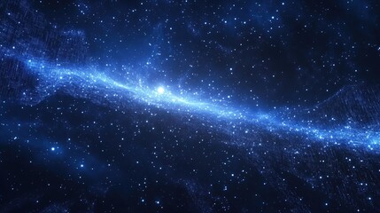 Obraz premium Cosmic Nebula Light Display