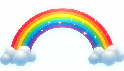 Colorful rainbow flat icon