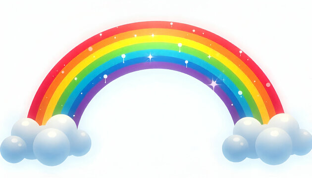 recommend clip art: Colorful rainbow flat icon