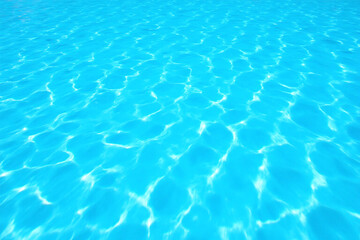 blue swimming pool with water ripples in it 22