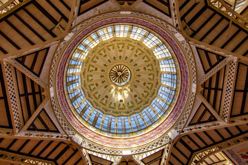 Famous market building in Valencia - interior