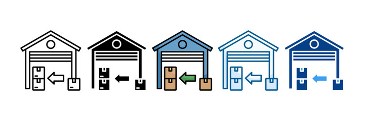 Stock Replenishment Icon Set Multiple Style Collection